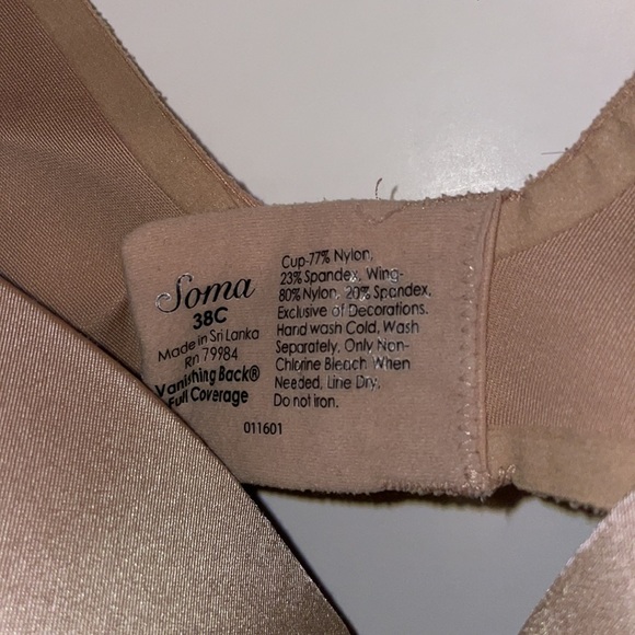 Soma Bra Size 38C - Picture 2 of 3